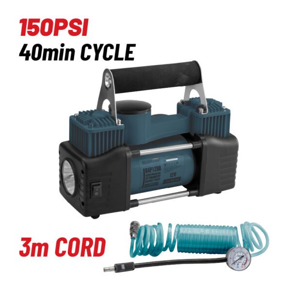 12V DOUBLE CYLINDER CAR AIR COMPRESSOR