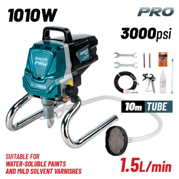 AIRLESS PAINT SPRAYER 1010W 1,5Lt/min Nozzle:415/515