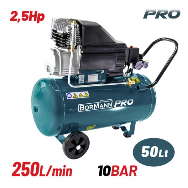 AIR COMPRESSOR DIRECT DRIVEN, 2.5hp,50L,250L/min