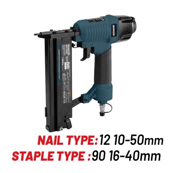 AIR STAPLER,NAIL TYPE 12 (10-50mm), STAPLE TYPE 90(16-40mm)