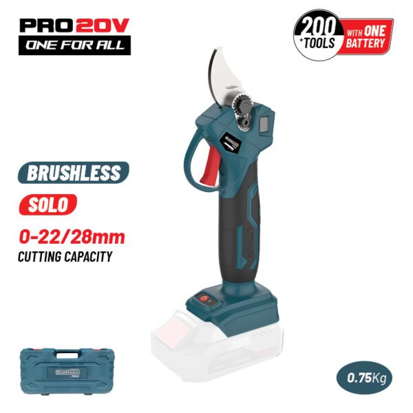 BORMANN PRO BBP4128C BATTERY PRUNING SHEARS 20V, BRUSHLESS,CAPACITY 0-22/28mm, 1kg,BMC, SOLO