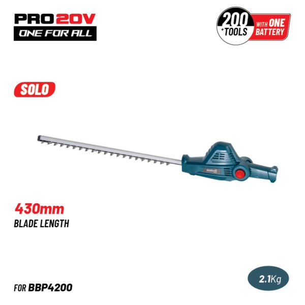BORMANN PRO BBP4202 HEDGE TRIMMER HEAD FOR POLE CHAIN SAW 20V FOR BBP4200