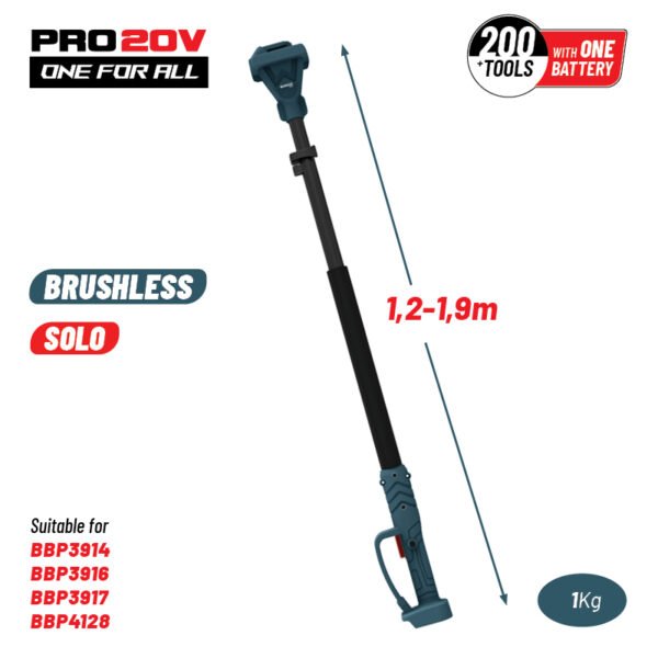 BORMANN PRO BBP4205 TELESCOPIC EXTENSION ROD 1,2-1.9m FOR BBP3914C,BBP3916C,BBP3917C,BBP4128C