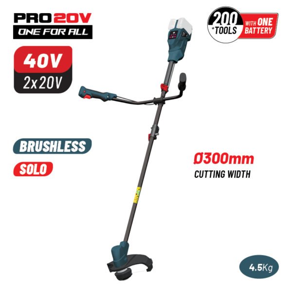 BORMANN Pro BBP4602 BRUSHCUTTER 40V BRUSHLESS,Li-Ion,SOLO