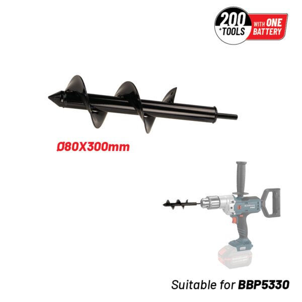 DRILL BIT DIAMETER O80mm , LENGTH 300mm