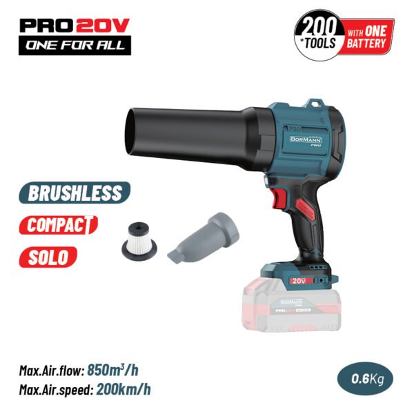 BORMANN Pro BBP5442 CORDLESS COMPACT BRUSHLES BLOWER - VACUUM 20V, SOLO