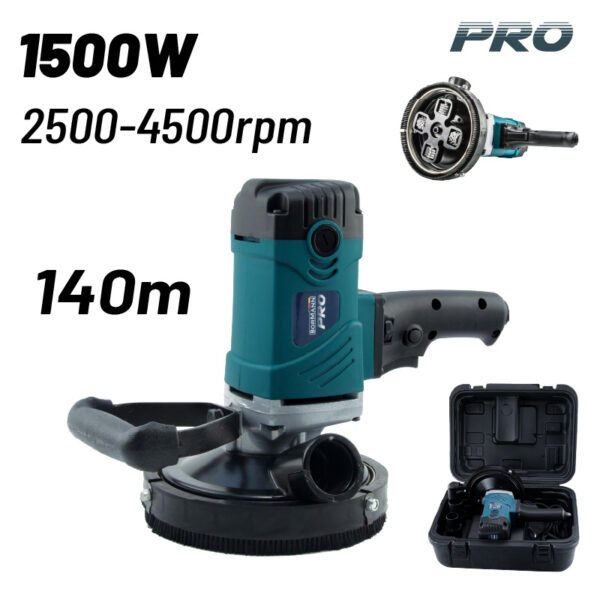 BORMANN Pro BCG1500 CONCRETE SANDER 1500W,2500-4500rpm,Φ140mm