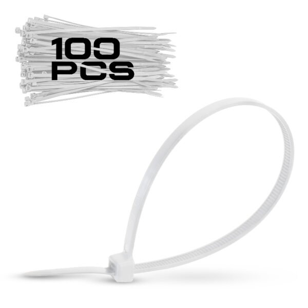NYLON CABLE TIES 3.6*140mm WHITE 100pcs