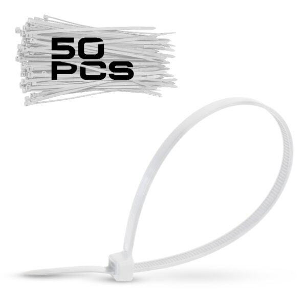 NYLON CABLE TIES 9.0*600mm WHITE 50pcs