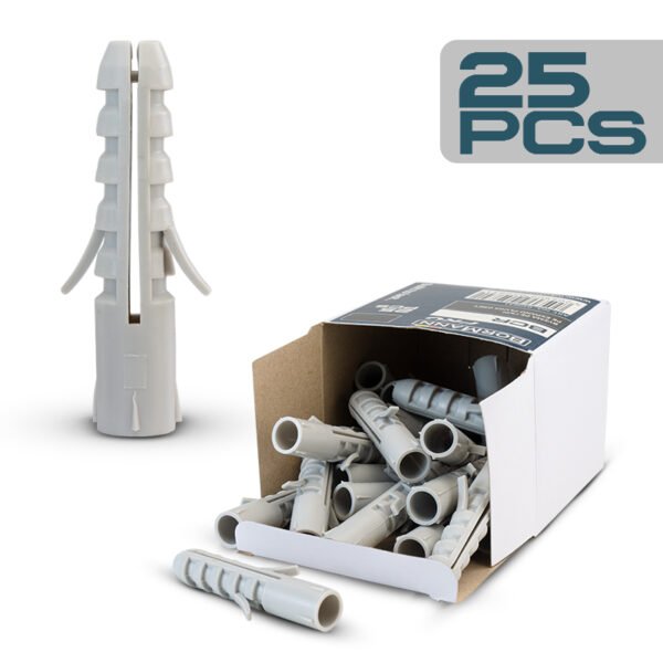 NYLON SCREW ANCHORS 14x70 GREY 25pcs
