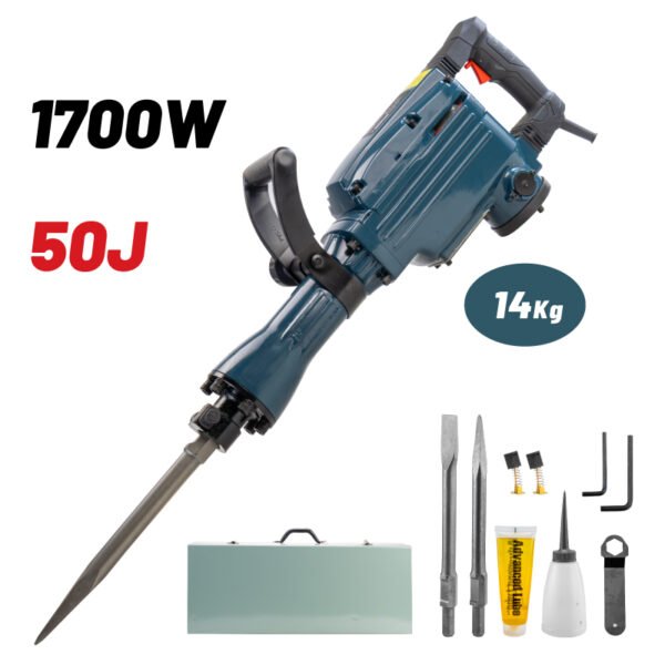 DEMOLITION HAMMER 1700W 50J,BMC CASE AND ACCESSORIES