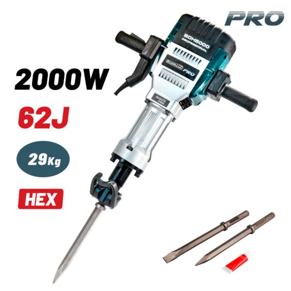 DEMOLITION HAMMER 2000W, 62J