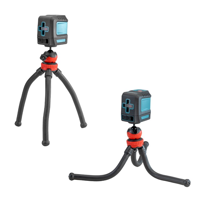 CROSS RED LINE LASER 15m, SET 30cm MINI FLEXIBLE TRIPOD - Image 3