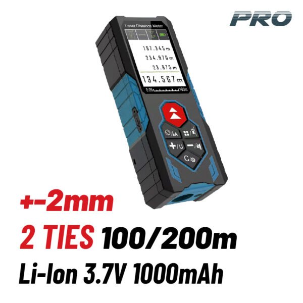 LASER DISTANCE METER , 2 LINES , 100/200M