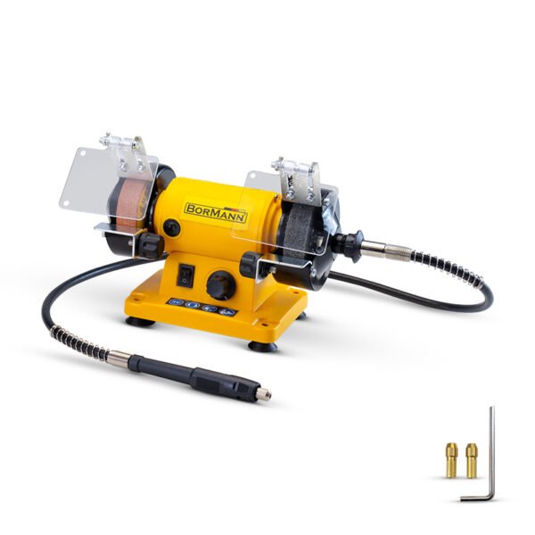 BENCH GRINDER Φ75mm , MINI , 120W WITH FLEXIBLE SHAFT