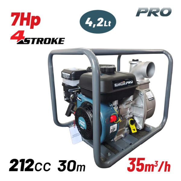 BORMANN PRO BGB1103 GASOLINE WATER PUMP 3''X3'', 212cc, 30m, 55m³/h