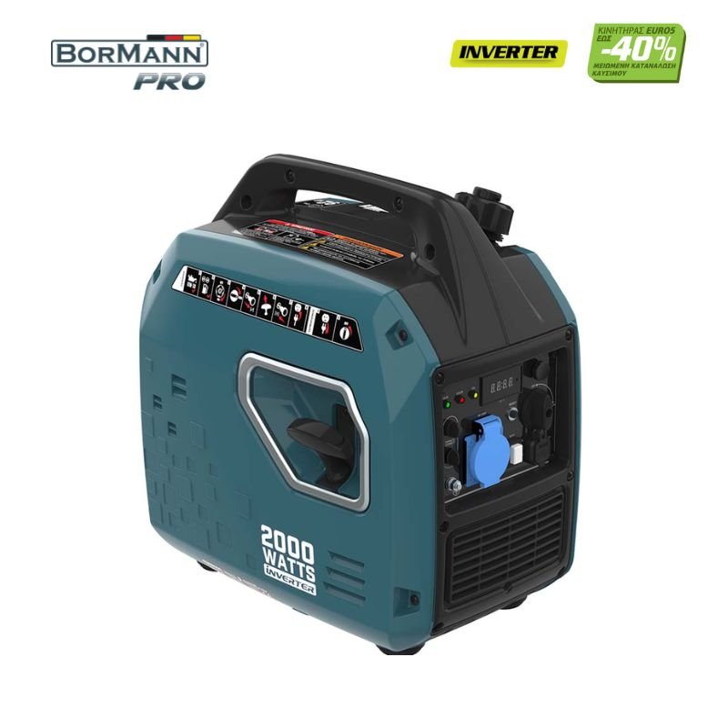 BORMANN Pro BGB2000 POWER GENERATOR INVERTER 1900W, 79cc, 60dB,EURO 5