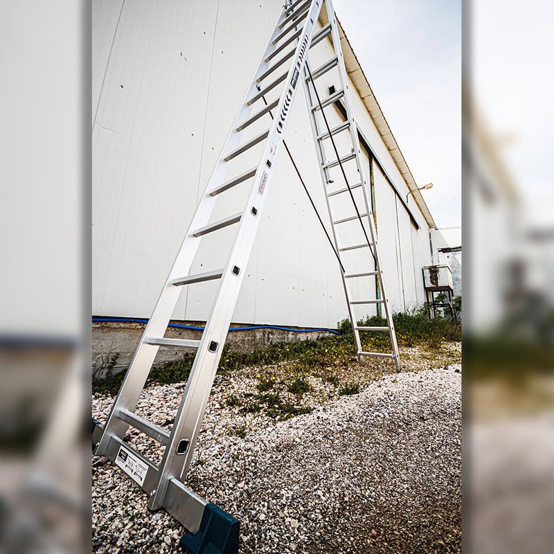 TRIPLE ALUMINIUM LADDER 3x13 7.56m - Image 7