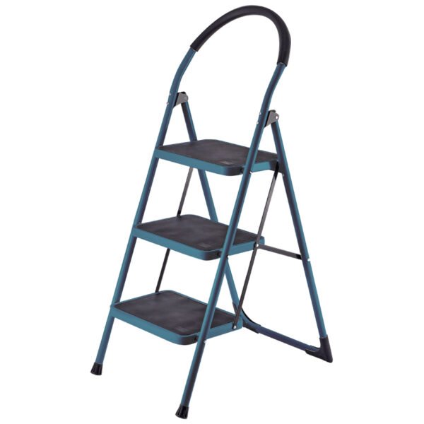 3 STEP STEEL LADDER, HEAVY DUTE, ANTISLIP STEPS, EVA PROTECT COVER