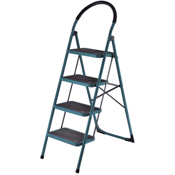 4 STEP STEEL LADDER, HEAVY DUTE, ANTISLIP STEPS, EVA PROTECT COVER