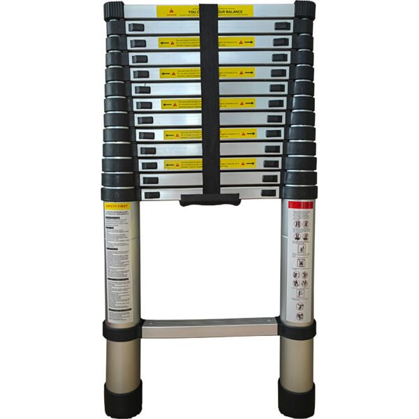SINGLE TELESCOPIC LADDER 14 STEPS 4.1m