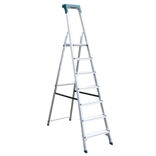 ALUMINUM LADDER 7 STEPS WITH TOOL HOLDER