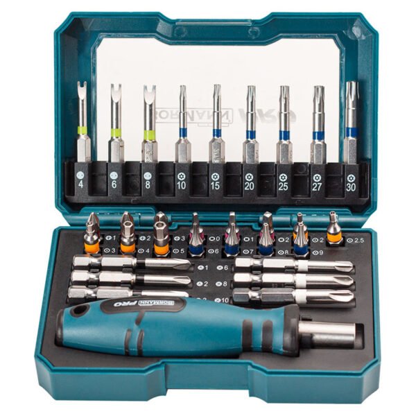SCREWDRIVER BITS SET 31SET, S2 MATERIAL