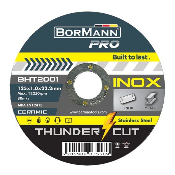 CERAMIC CUTTING DISK ''THUNDER-CUT" ΙΝΟΧ EXTRA LONG CERAMIC Φ125x1mm