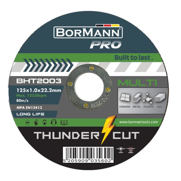 CUTTING DISK ''THUNDER-CUT" MULTI CUTTING LONG LIFE Φ125x1mm