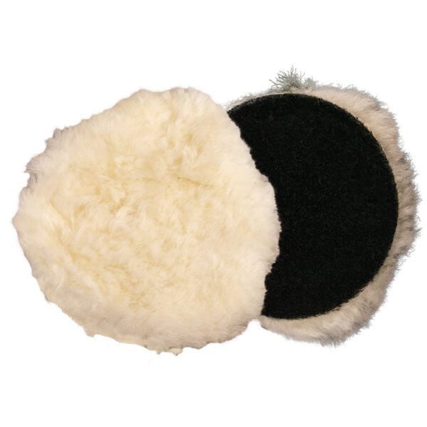 BUFFING WOOL COMPOUNDING PAD WITH VELCRO 'THUNDER-CUT" 125mm