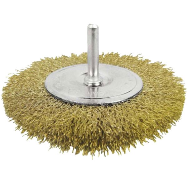 CIRCULAR BRUSH WITH SHAFT 'THUNDER-CUT" 100mm