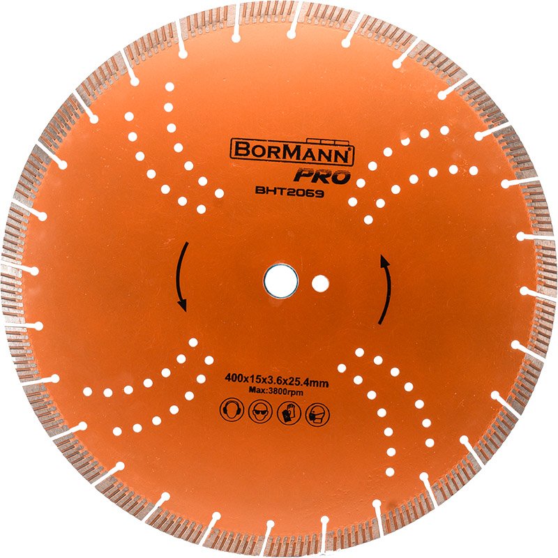 DIAMOND SAW DISK CLEAN CUT Φ400x3.6x30/25.4mm 15mm