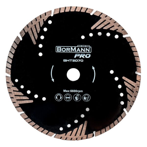DIAMOND SAW DISK TRIANGLE TURBO Φ115x2.0x22.2mm 8mm