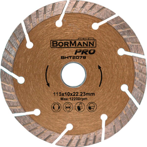 DIAMOND SAW DISK SLANT TURBO Φ115Χ1,4X22,2mm 10mm