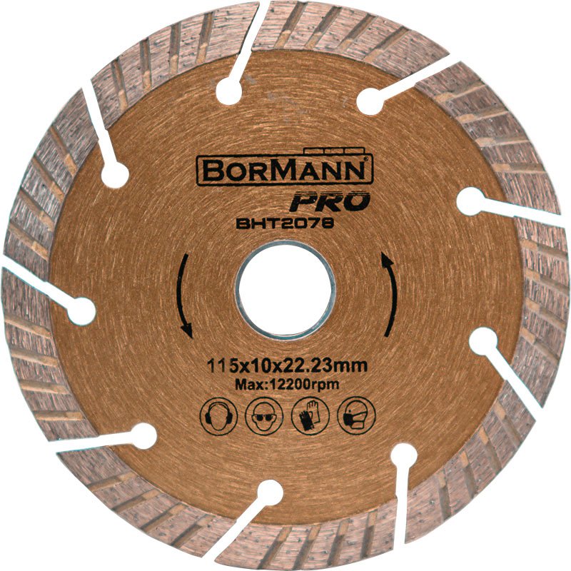 DIAMOND SAW DISK SLANT TURBO Φ115Χ1,4X22,2mm 10mm