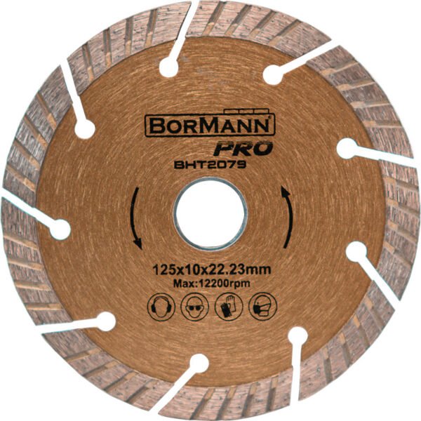 DIAMOND SAW DISK SLANT TURBO Φ125X1,4X22,2mm 10mm