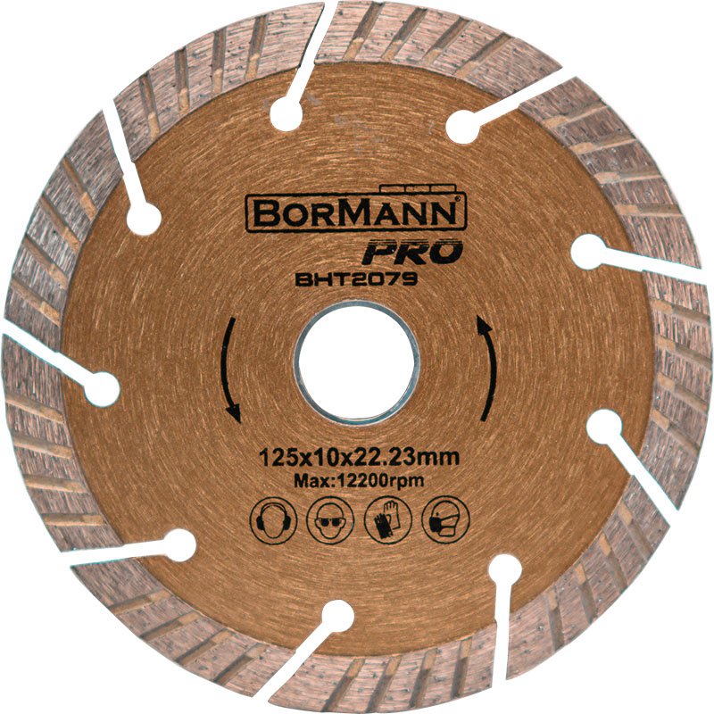 DIAMOND SAW DISK SLANT TURBO Φ125X1,4X22,2mm 10mm