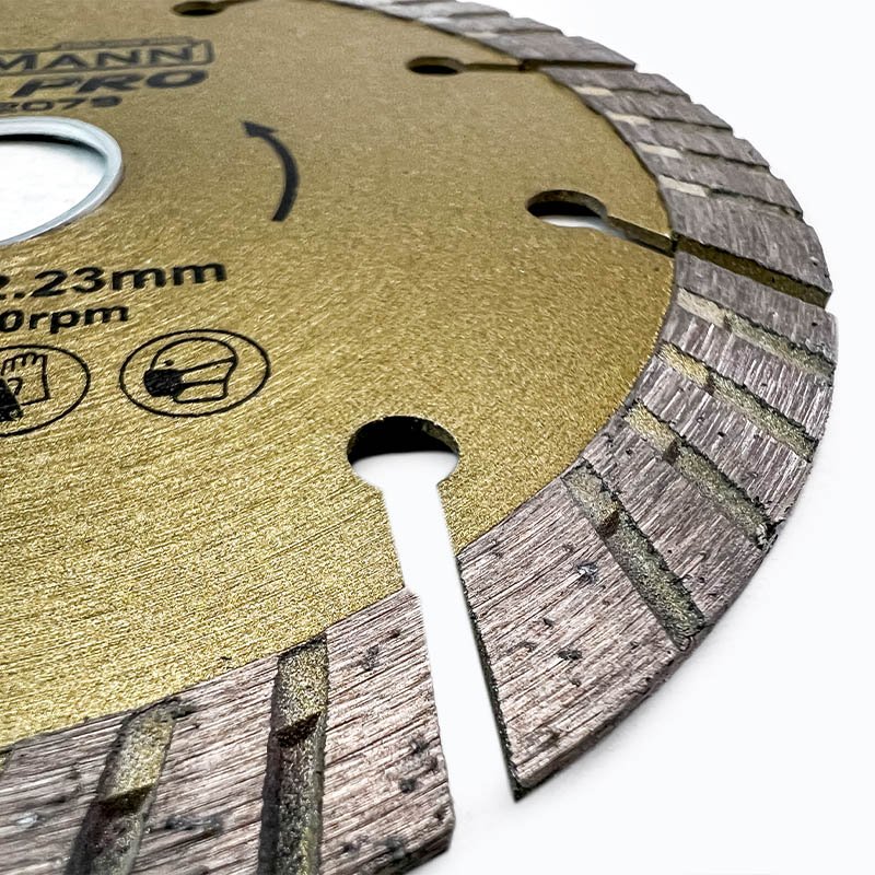 DIAMOND SAW DISK SLANT TURBO Φ125X1,4X22,2mm 10mm - Image 3