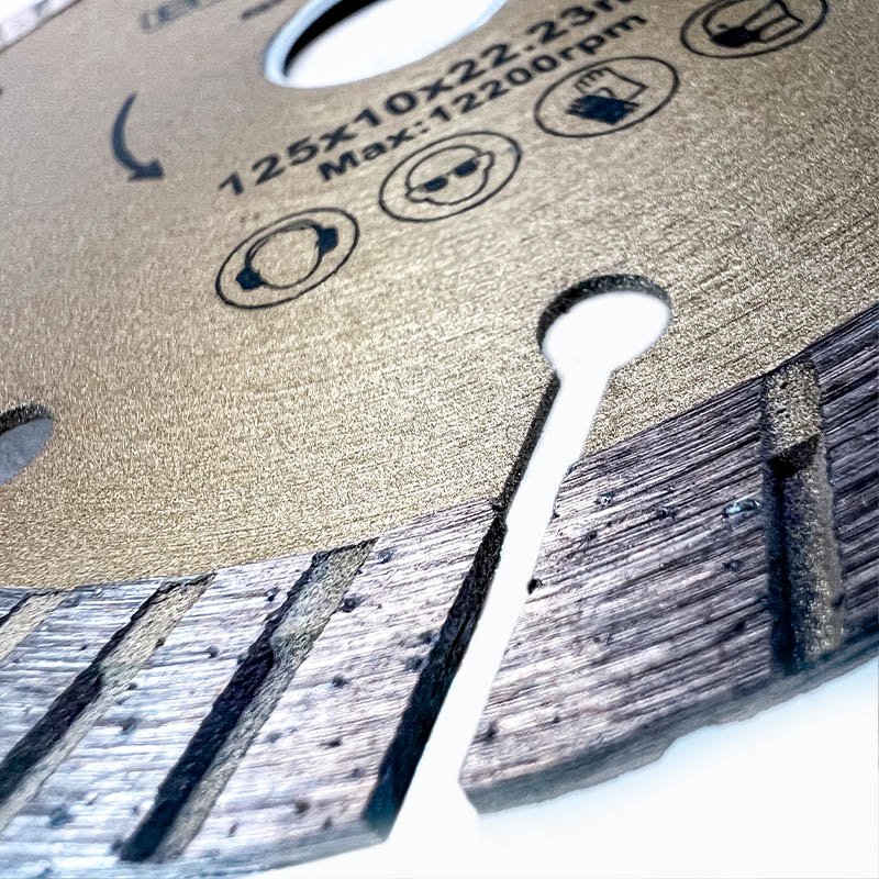 DIAMOND SAW DISK SLANT TURBO Φ125X1,4X22,2mm 10mm - Image 6