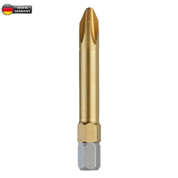 PH CROSS-SLOTTED BITS 50mm TIN 1/4' C6,3 10 Pcs