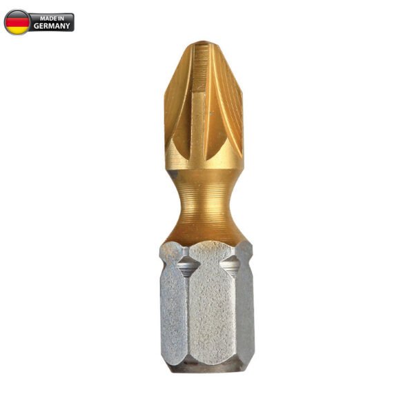 PZ CROSS-SLOTTED BITS 25mm TiN TORSIONSZONE 10 Pcs