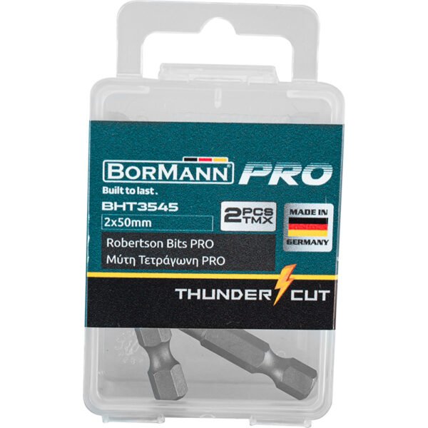 BITS FOR SQUARE SCREWS 2x50mm Pcs