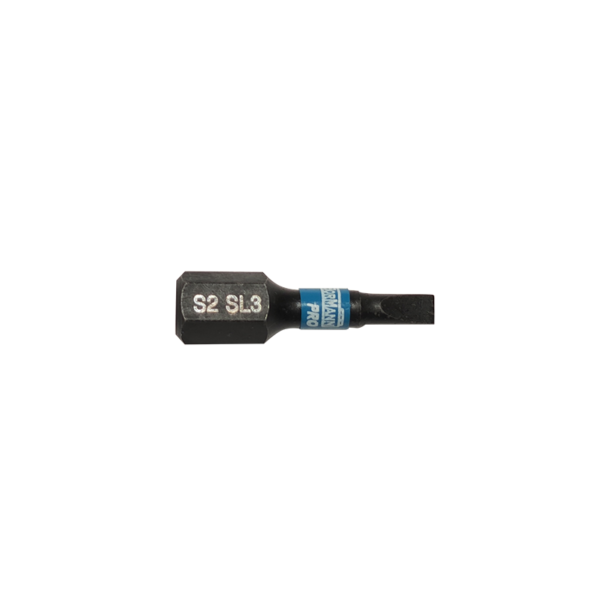 SLOTTED IMPACT BIT S2 X-PRO SL3x25mm 2pcs