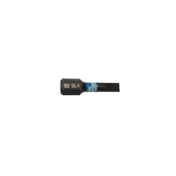 SLOTTED IMPACT BIT S2 X-PRO SL4x25mm 2pcs