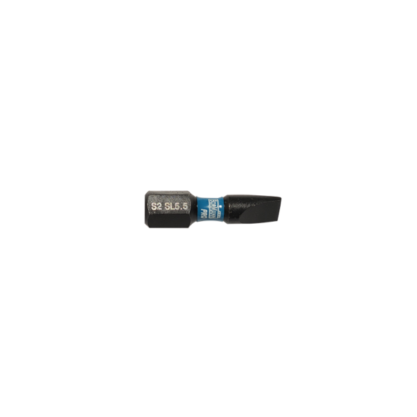 SLOTTED IMPACT BIT S2 X-PRO SL5,5x25mm 2pcs