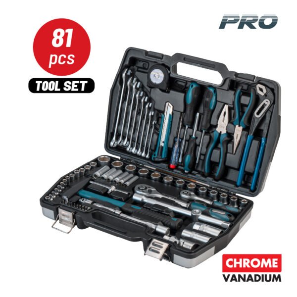 81PCS CR-V TOOL SET IN BLOW CASE