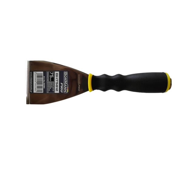 BORMANN Pro BHT5812 Ξύστρα INOX με Λαβή Δύο Συστατικών 75mm,Πάχος 2mm