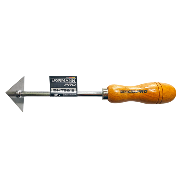 BORMANN Pro BHT5815 Ξύστρα Τριγωνική INOX με Ξύλινη Λαβή 60x60mm