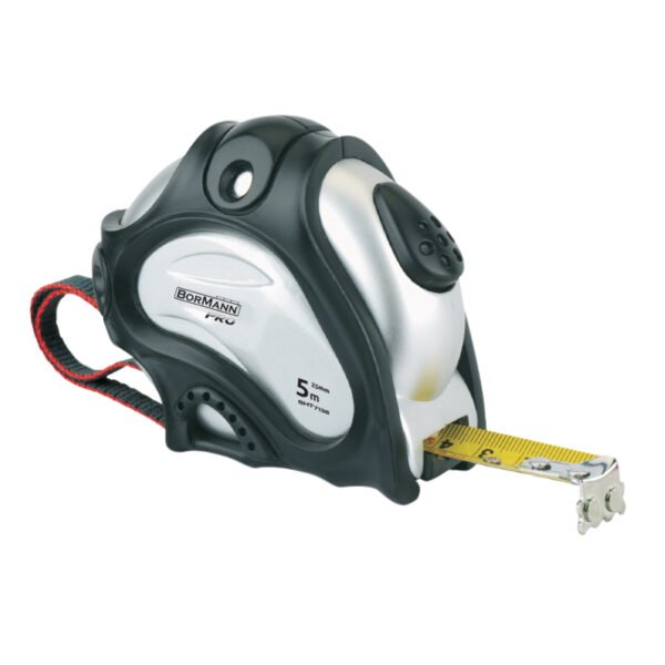 BORMANN Pro BHT7139 Μέτρο 7.5m x 25mm, Αυτόματου Κλειδώματος, με Επικάλυψη Ματ,Μαγνητικός Γάτζος