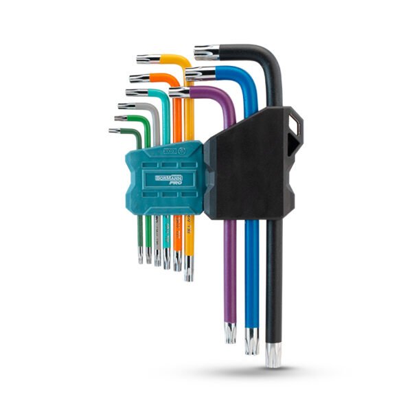 9pcs Long arm Arm Torx Key Set (withhole)